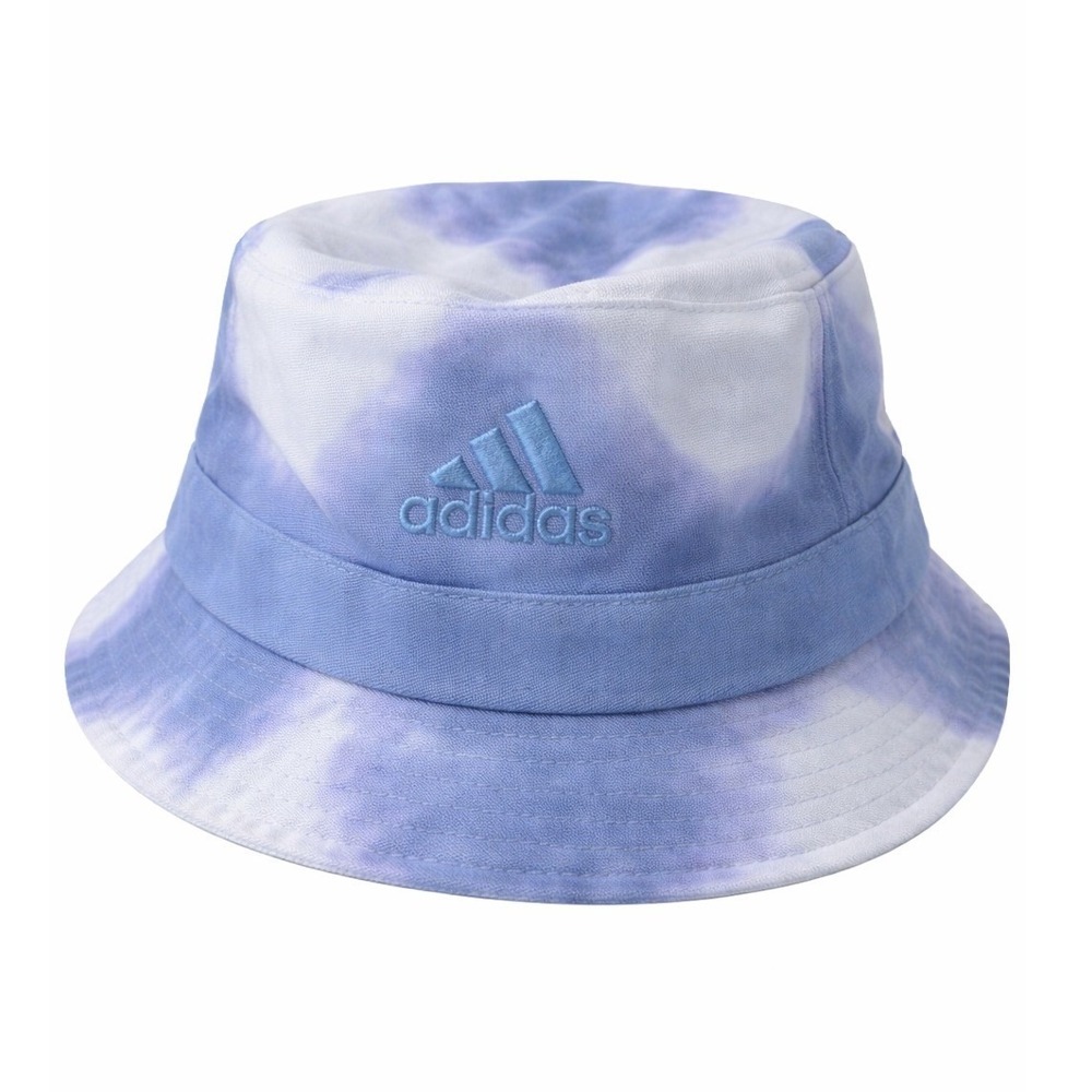 Adidas Tie Dye Bucket Hat Blue Violet Purple Embroidered Colorwash